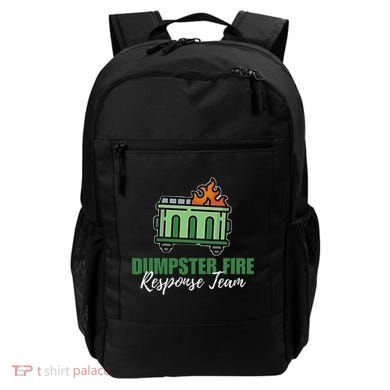 Dumpster Fire Response Team Funny Dumpster Fire Meme Backpack
