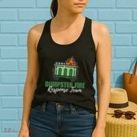 Dumpster Fire Response Team Funny Dumpster Fire Meme Women's Tank Top thumb 2