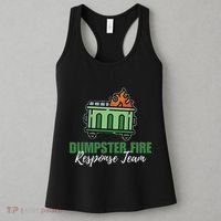 Dumpster Fire Response Team Funny Dumpster Fire Meme Women's Tank Top thumb 3
