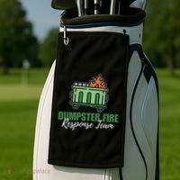 Dumpster Fire Response Team Funny Dumpster Fire Meme Golf Towel thumb 2