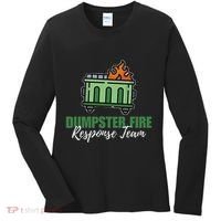 Dumpster Fire Response Team Funny Dumpster Fire Meme Women's Long Sleeve Shirt thumb 0