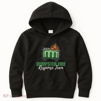 Dumpster Fire Response Team Funny Dumpster Fire Meme Kids Hoodie thumb 0