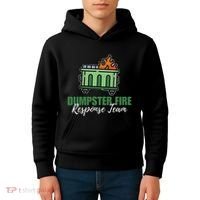 Dumpster Fire Response Team Funny Dumpster Fire Meme Kids Hoodie thumb 4