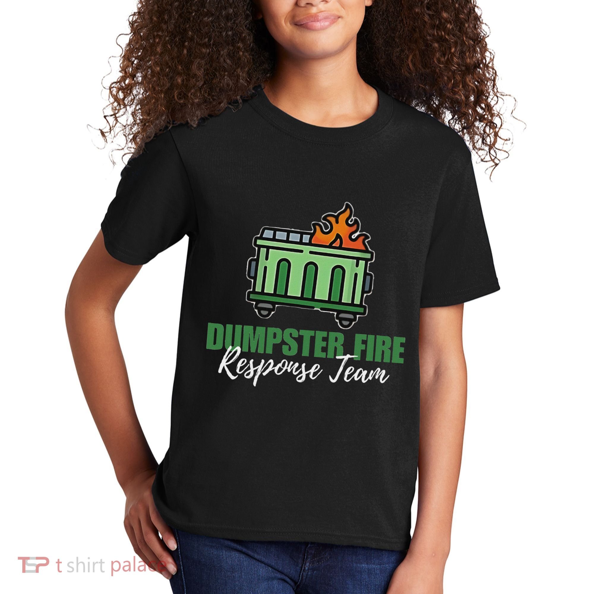 Dumpster Fire Response Team Funny Dumpster Fire Meme Kids T-Shirt