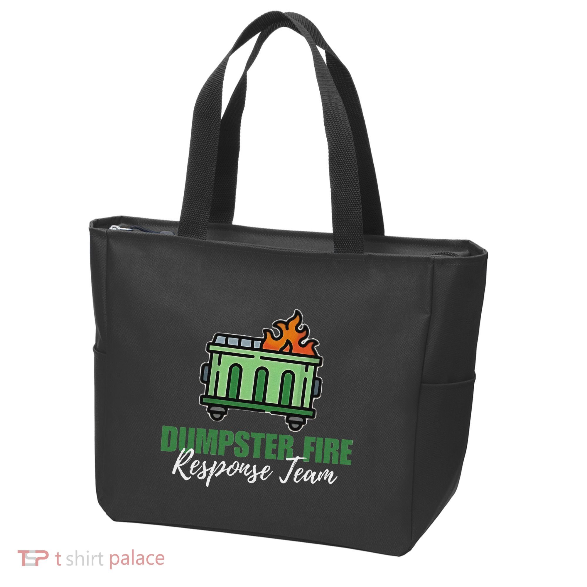 Dumpster Fire Response Team Funny Dumpster Fire Meme Tote Bag