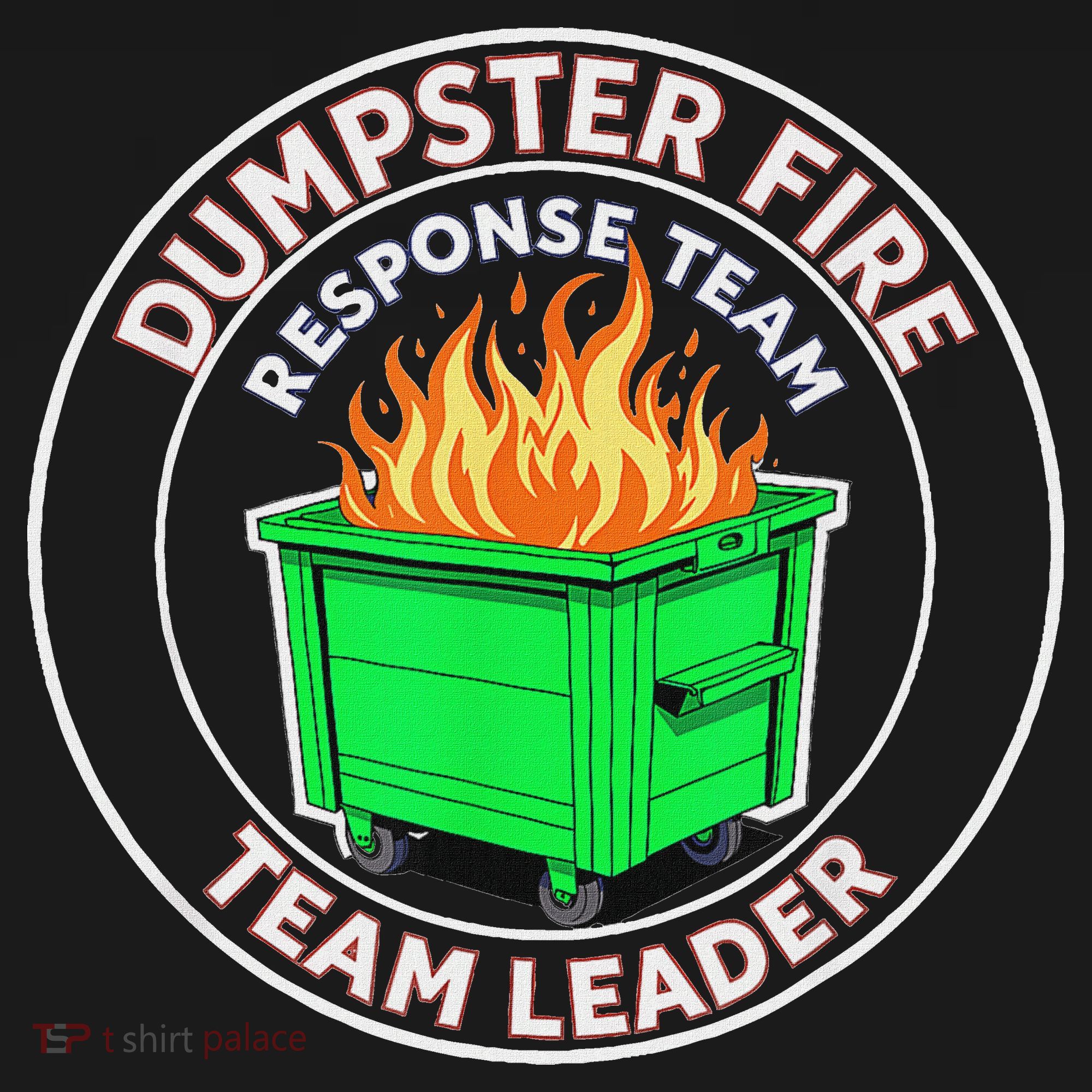 Dumpster Fire Response Team Leader  Dry Zone Grid Polo