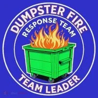 Dumpster Fire Response Team Leader  Mousepad thumb 1