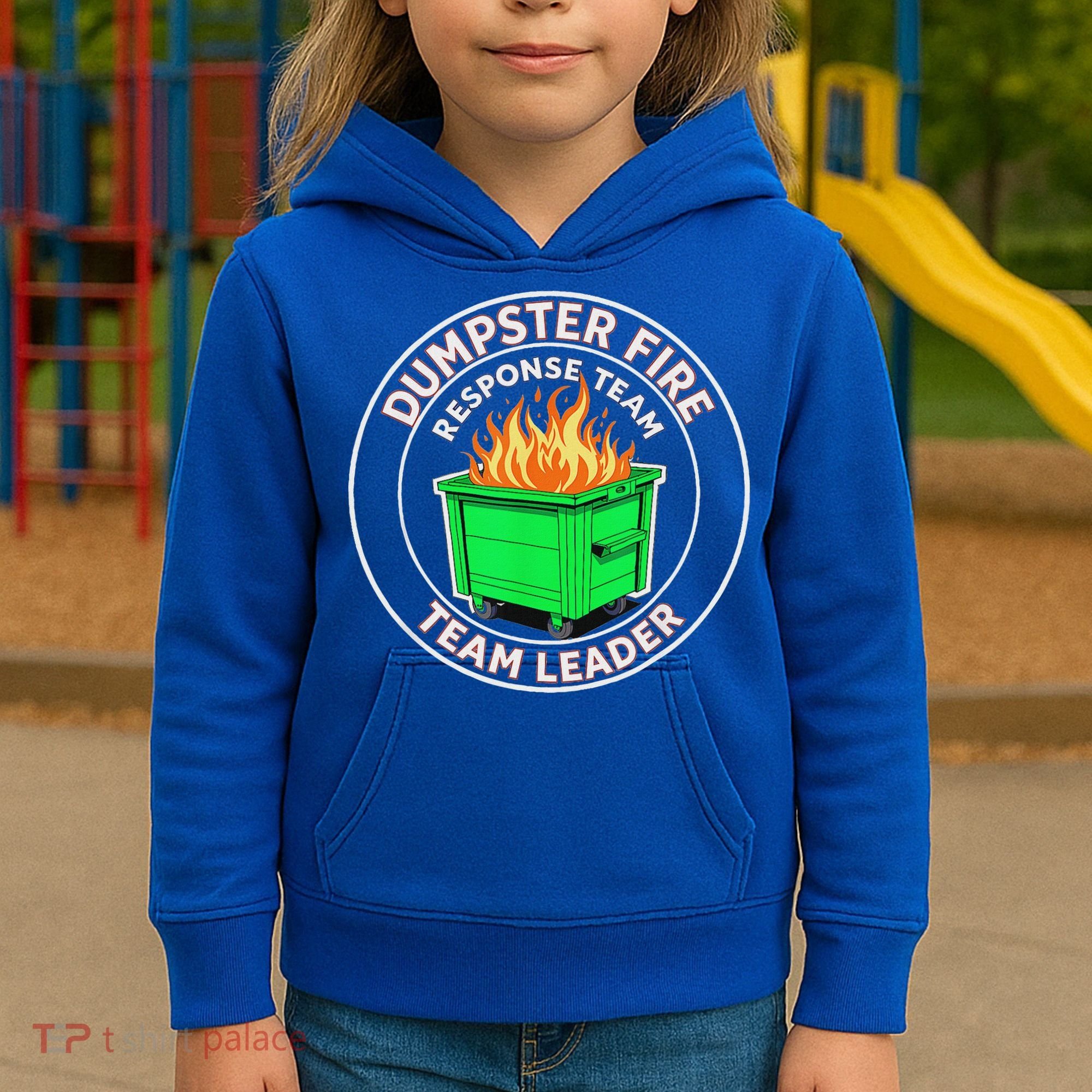 Dumpster Fire Response Team Leader  Kids Hoodie
