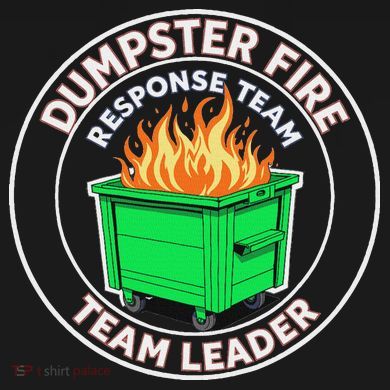 Dumpster Fire Response Team Leader Funny Work Humor Long Sleeve Pajama Set