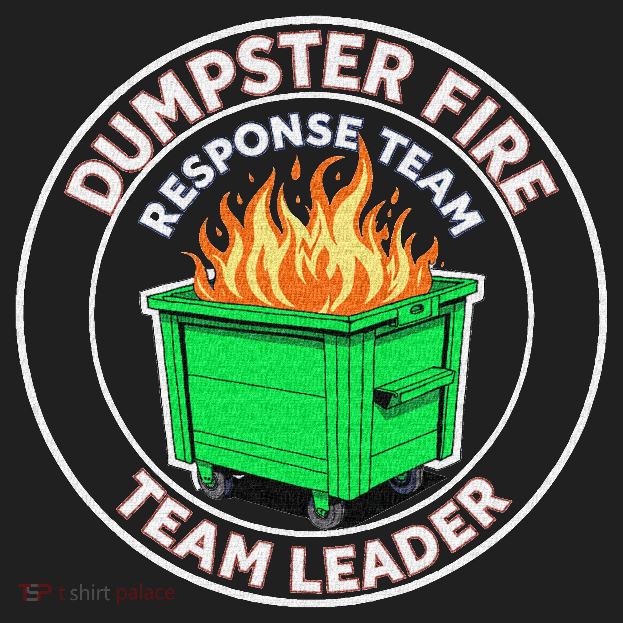 Dumpster Fire Response Team Leader Funny Work Humor Golf Towel