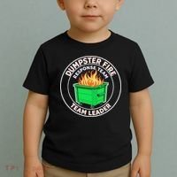 Dumpster Fire Response Team Leader Funny Work Humor Toddler T-Shirt thumb 2