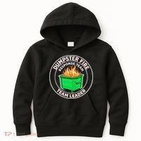 Dumpster Fire Response Team Leader Funny Work Humor Kids Hoodie thumb 0