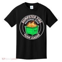 Dumpster Fire Response Team Leader Funny Work Humor Kids T-Shirt thumb 0