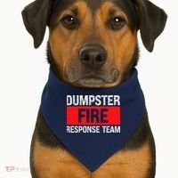 Dumpster Fire Response Team USA-Made Doggie Bandana thumb 1