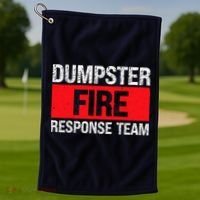 Dumpster Fire Response Team Golf Towel thumb 1