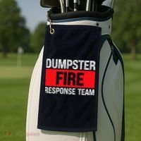 Dumpster Fire Response Team Golf Towel thumb 2