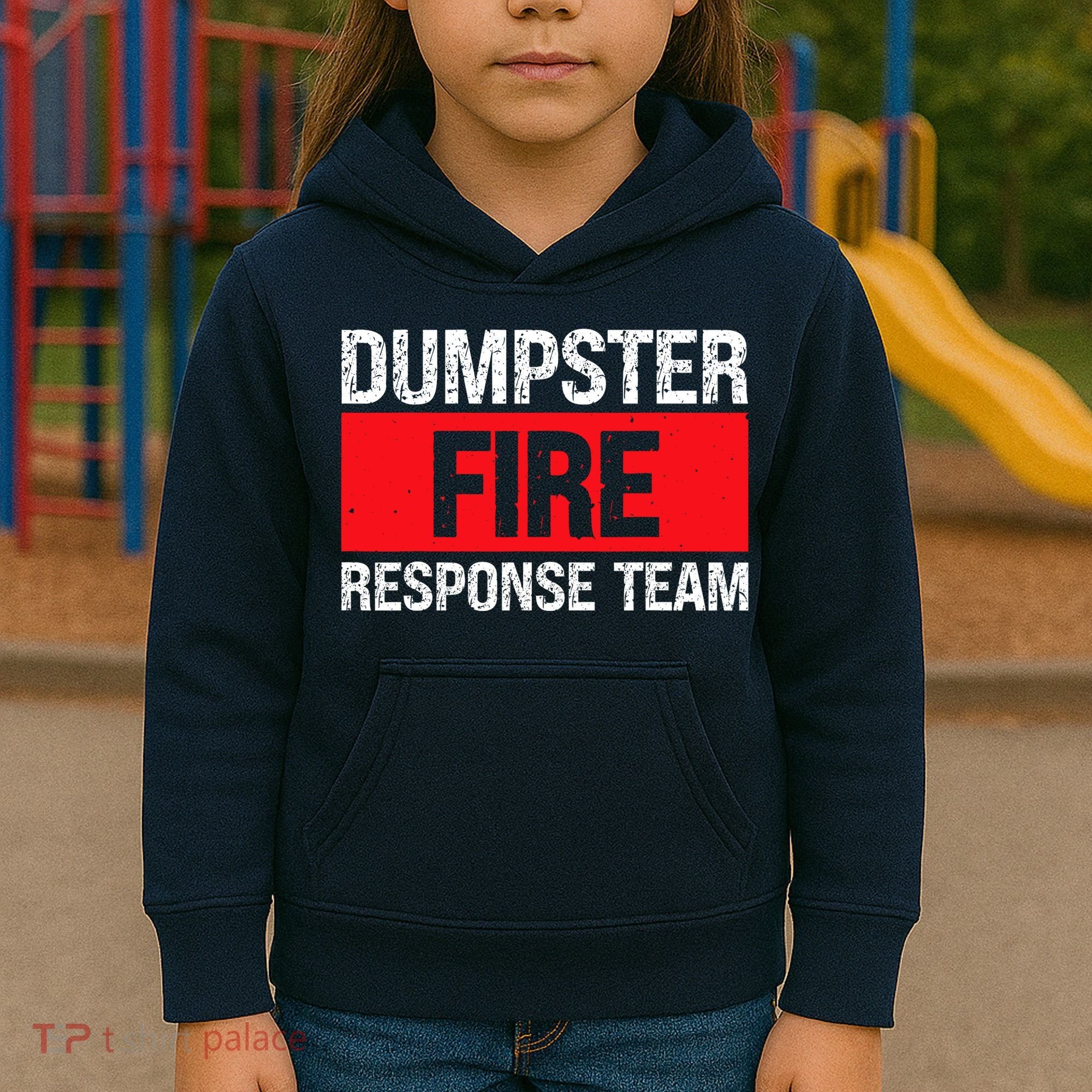 Dumpster Fire Response Team Kids Hoodie