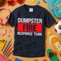 Dumpster Fire Response Team Kids T-Shirt thumb 3