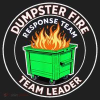 Dumpster Fire Response Team Leader Golf Towel thumb 3