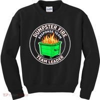 Dumpster Fire Response Team Leader Kids Sweatshirt thumb 0
