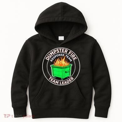 Dumpster Fire Response Team Leader Kids Hoodie