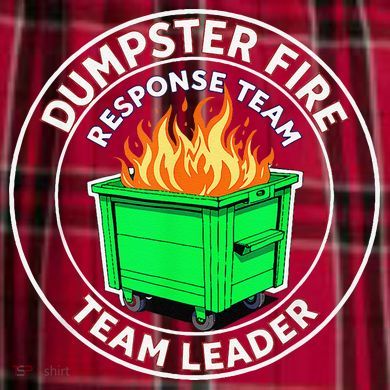 Dumpster Fire Response Team Leader Men's Flannel Plaid Pajama Pants