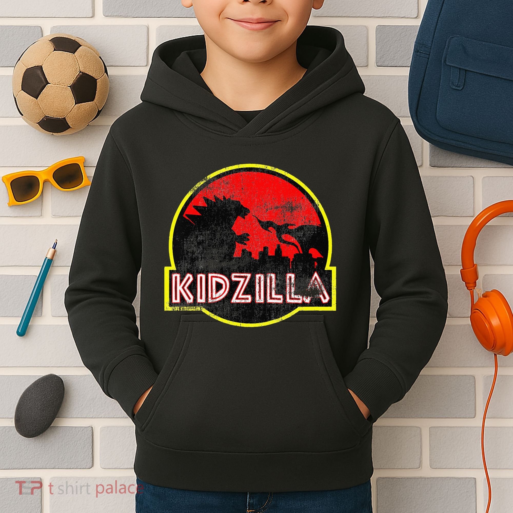 Distressed Funny 'S 'S Birthday Gift Zilla Gift Kids Hoodie