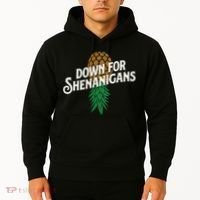 Down For Shenanigans Swinger Couple Upside Down Pineapple Hoodie thumb 2