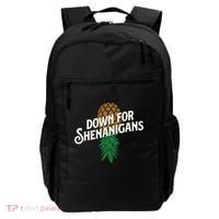 Down For Shenanigans Swinger Couple Upside Down Pineapple Backpack thumb 0