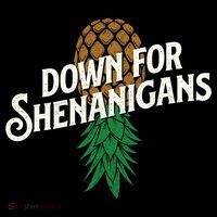 Down For Shenanigans Swinger Couple Upside Down Pineapple Mousepad thumb 1