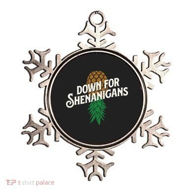 Down For Shenanigans Swinger Couple Upside Down Pineapple Ornament