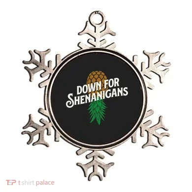 Down For Shenanigans Swinger Couple Upside Down Pineapple Ornament