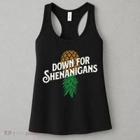 Down For Shenanigans Swinger Couple Upside Down Pineapple Women's Tank Top thumb 3