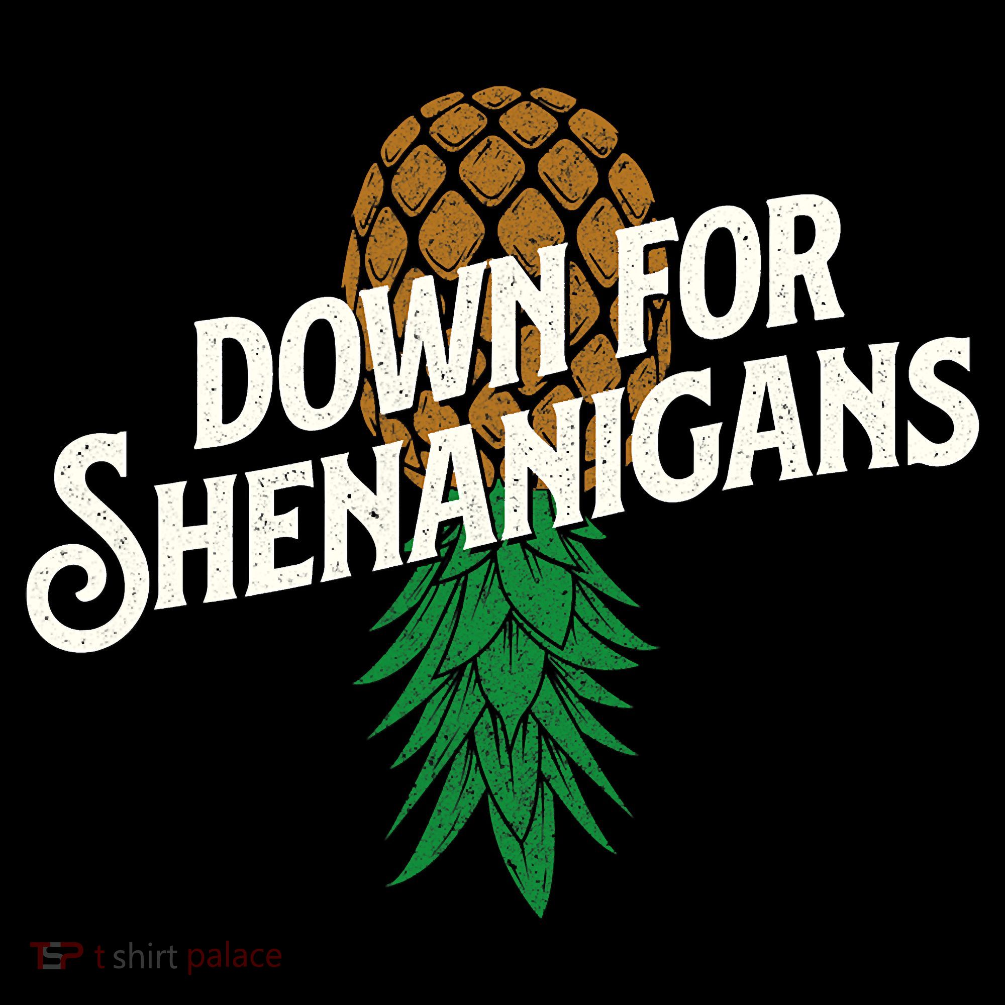 Down For Shenanigans Swinger Couple Upside Down Pineapple Kids Long Sleeve Shirt