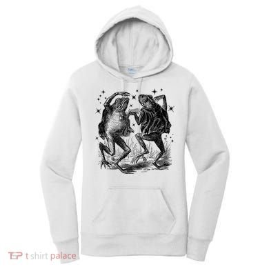 Dancing Frog Stars Vintage Women's Hoodie