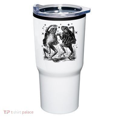 Dancing Frog Stars Vintage Tumbler