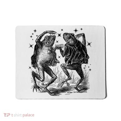 Dancing Frog Stars Vintage Mousepad