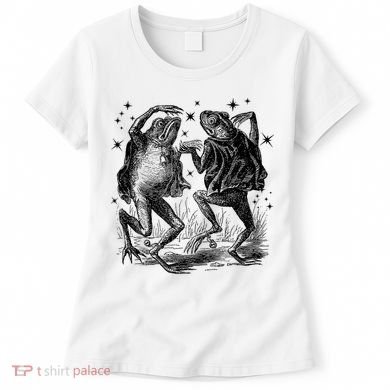 Dancing Frog Stars Vintage Women's T-Shirt
