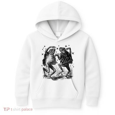 Dancing Frog Stars Vintage Kids Hoodie