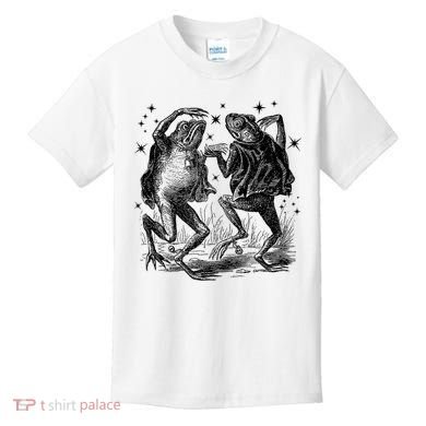 Dancing Frog Stars Vintage Kids T-Shirt