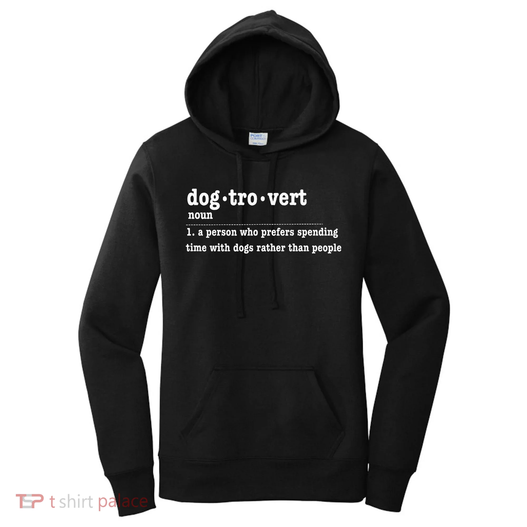 Dogtrovert Funny Sarcastic Dog Lover Women's Hoodie
