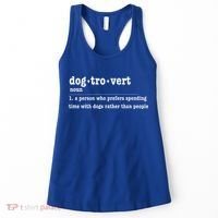 Dogtrovert Funny Sarcastic Dog Lover Women's Tank Top thumb 0