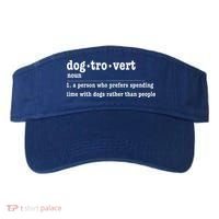 Dogtrovert Funny Sarcastic Dog Lover Visor thumb 0