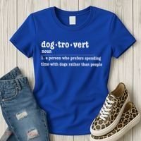 Dogtrovert Funny Sarcastic Dog Lover Women's T-Shirt thumb 3