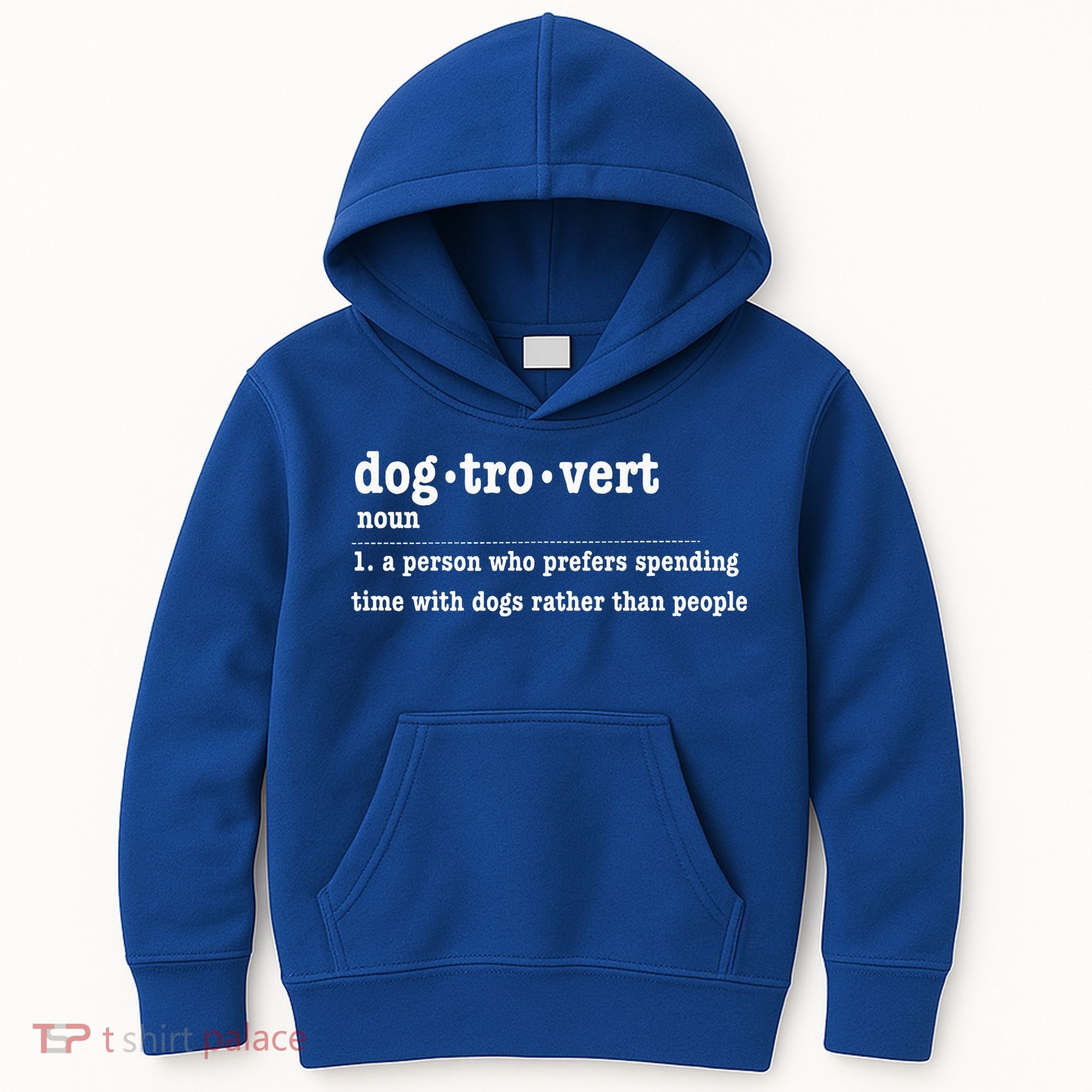 Dogtrovert Funny Sarcastic Dog Lover Kids Hoodie