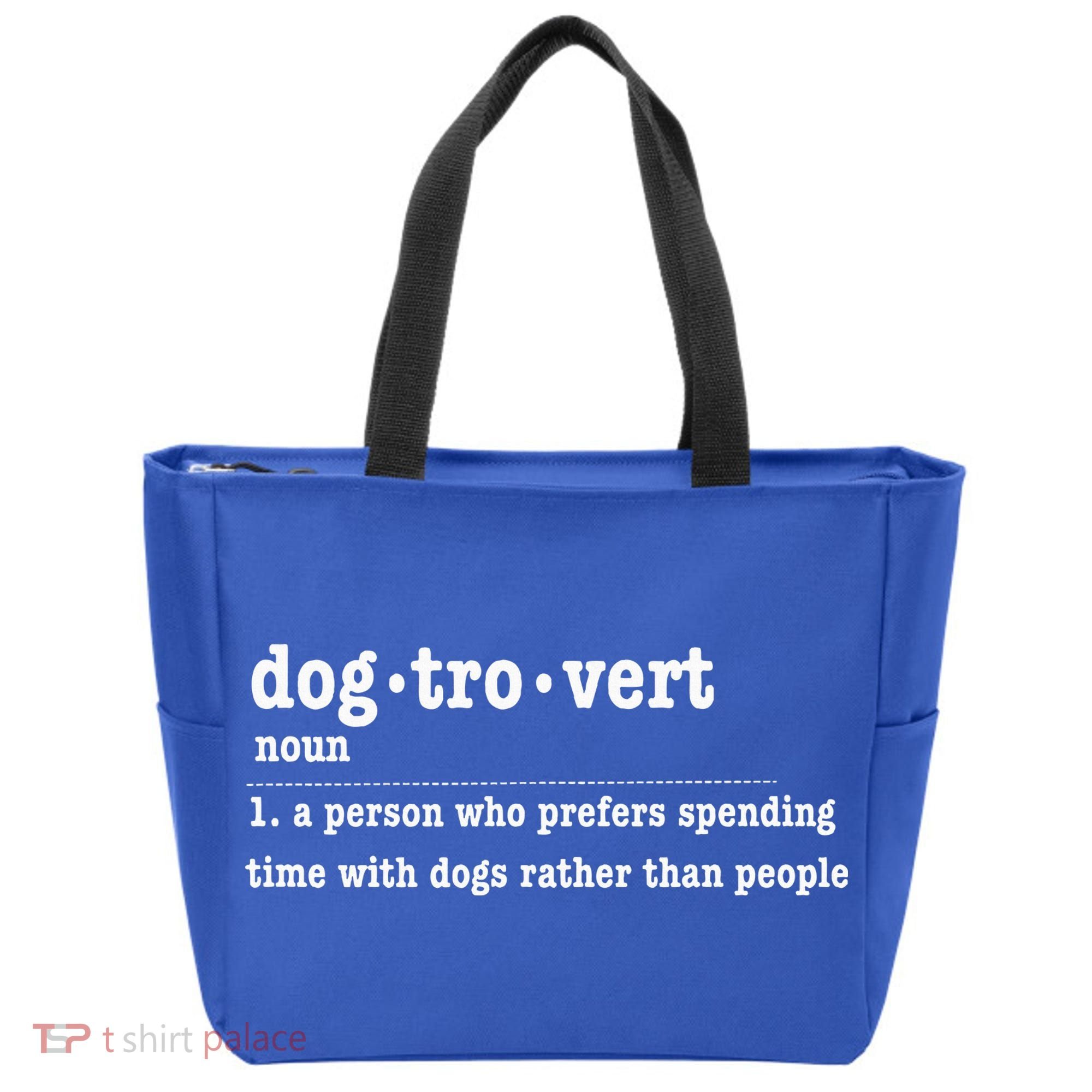 Dogtrovert Funny Sarcastic Dog Lover Tote Bag