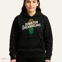 Down For Shenanigans Swinger Couple Upside Down Pineapple Hoodie thumb 5
