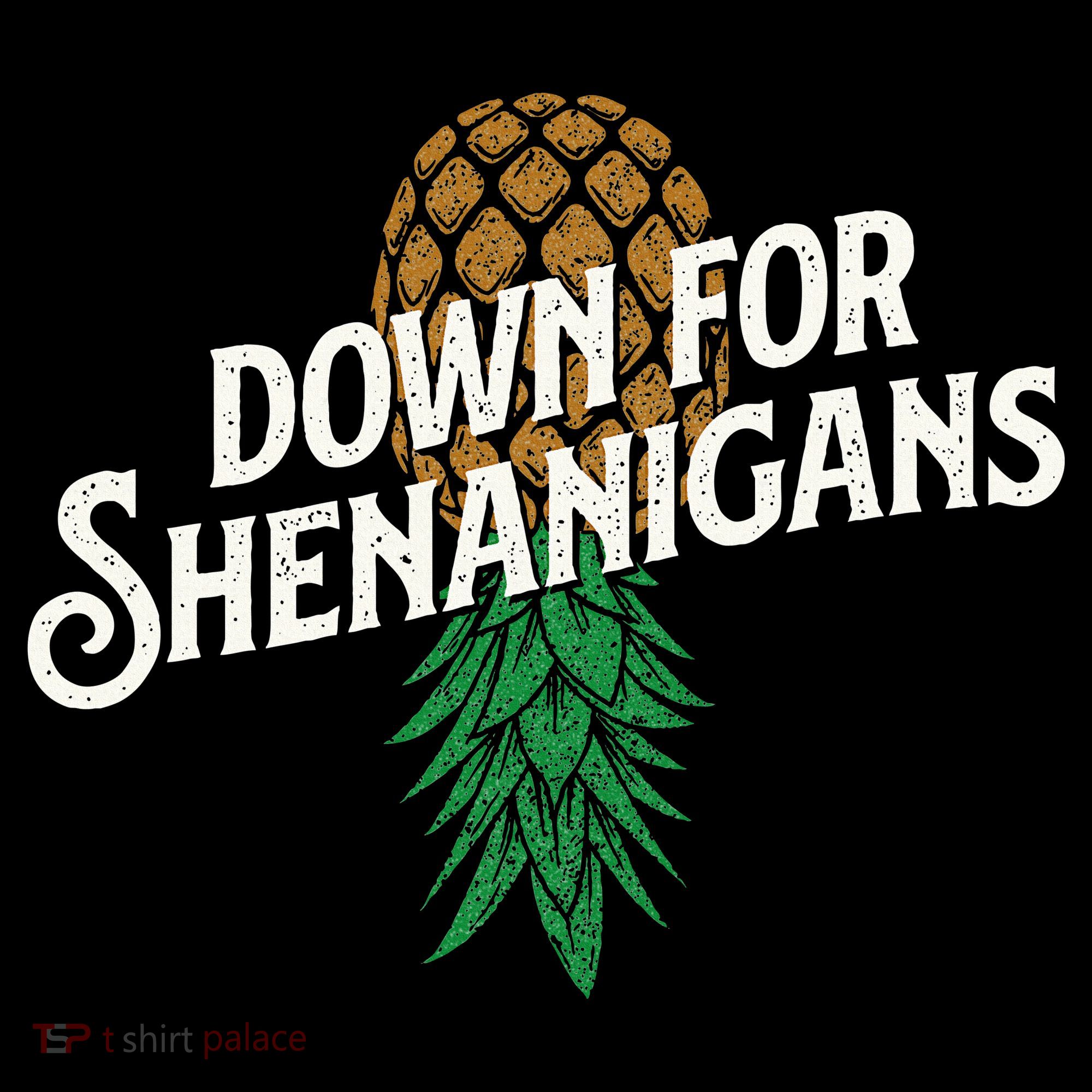 Down For Shenanigans Swinger Couple Upside Down Pineapple Long Sleeve Shirt