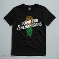 Down For Shenanigans Swinger Couple Upside Down Pineapple T-Shirt thumb 5