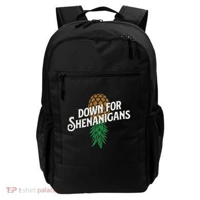Down For Shenanigans Swinger Couple Upside Down Pineapple Backpack